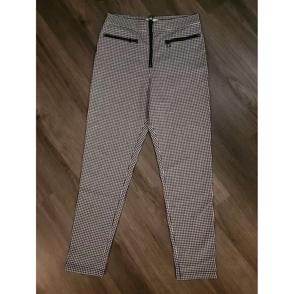 Urban Outfitters Pants - Women's Urban Outfitters Pants Black White Checkered  Size 10 Front Zip Pockets